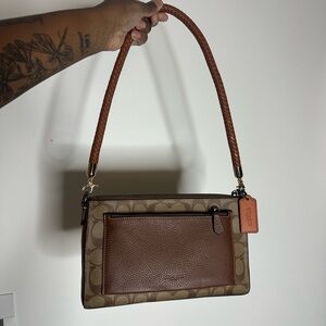 Coach Brown and Tan Crossbody Bag